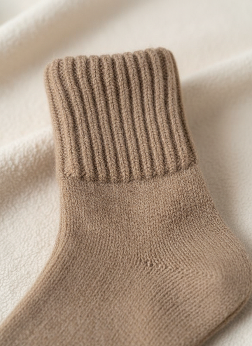 Cozy Fall Neutrals Crew Socks Soft, Warm & Non-Slip (5-Pack)