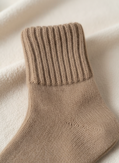 Cozy Fall Neutrals Crew Socks Soft, Warm & Non-Slip (5-Pack)